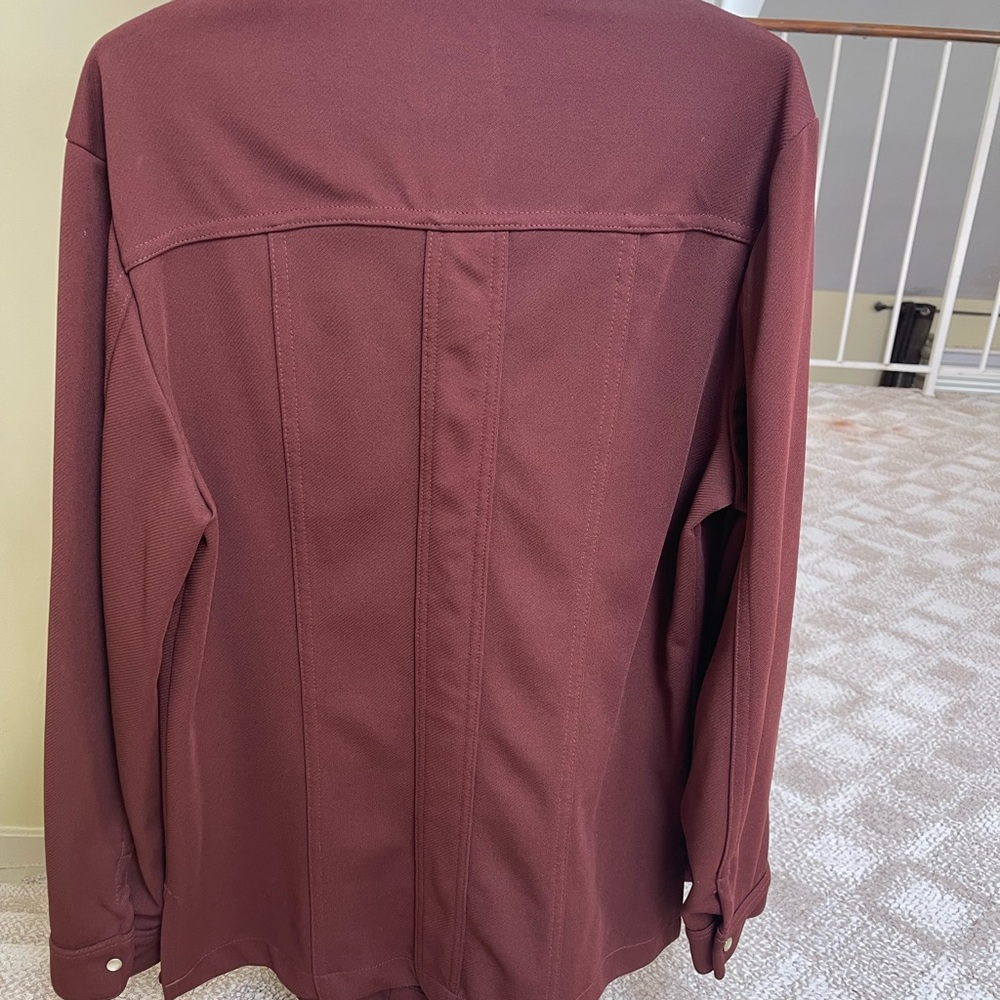 Lee Maroon Long Sleeve Shirt